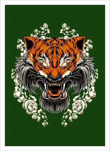 Angry Tiger Tora Tattoo