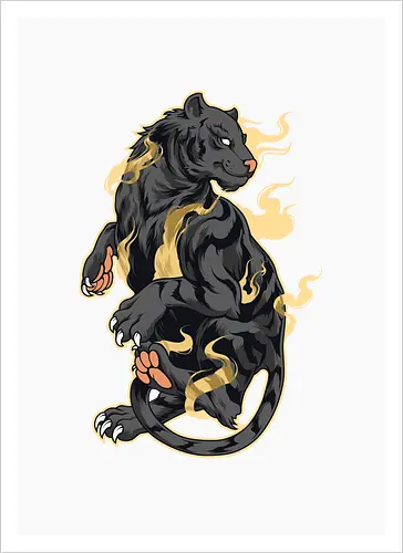 Black Tiger Tora Tattoo