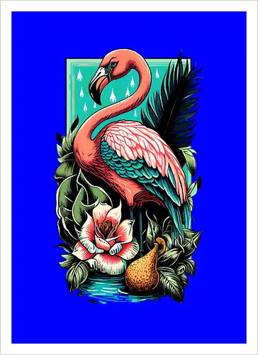 American Pink Flamingo Summer Vibes