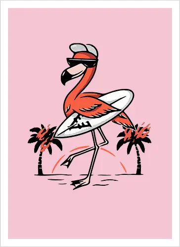 Pink Flamingo Summer Vibes
