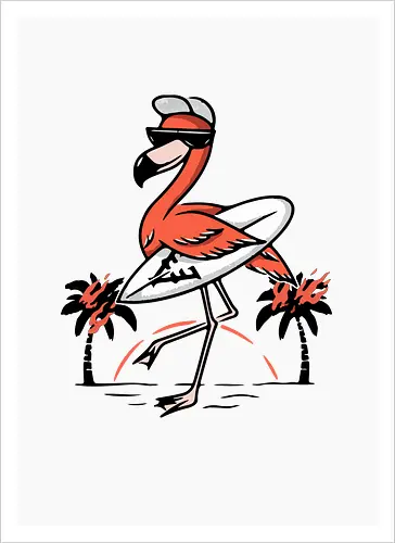 Pink Flamingo Summer Vibes