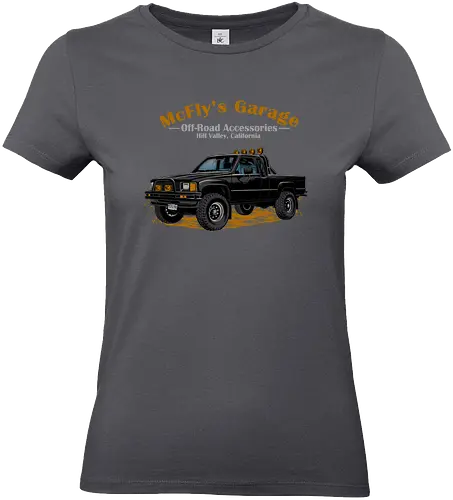 Mcfly's Garage  - Mcfly, Toyota, Hilux, Timetravel - Standard T-Shirt (Frauen)