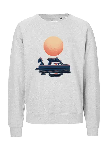 Boat Under The Moon - Ponyo, Sosuke, Boat, Moon - Fairtrade Sweatshirt