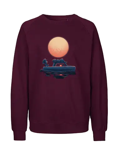 Boat Under The Moon - Ponyo, Sosuke, Boat, Moon - Fairtrade Sweatshirt