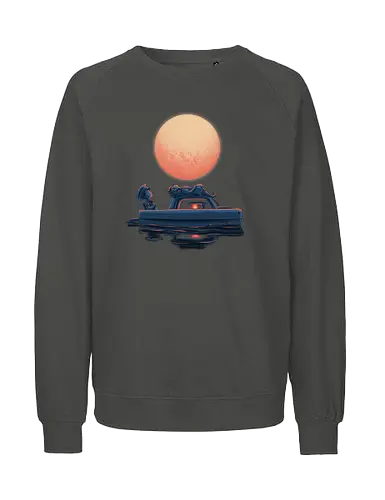Boat Under The Moon - Ponyo, Sosuke, Boat, Moon - Fairtrade Sweatshirt