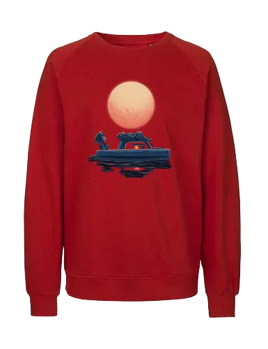 Boat Under The Moon - Ponyo, Sosuke, Boat, Moon - Fairtrade Sweatshirt