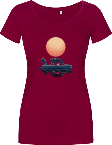 Boat Under The Moon