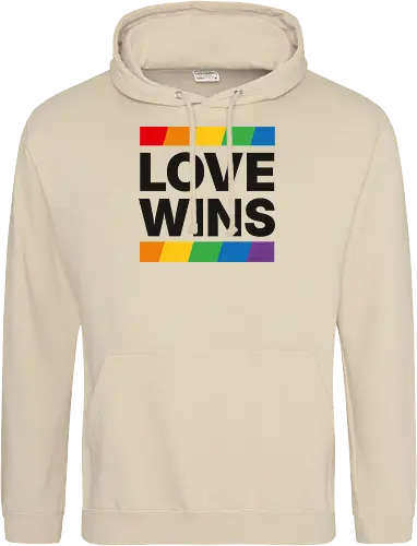 LOVE WINS - schwarz - Standard Hoodie