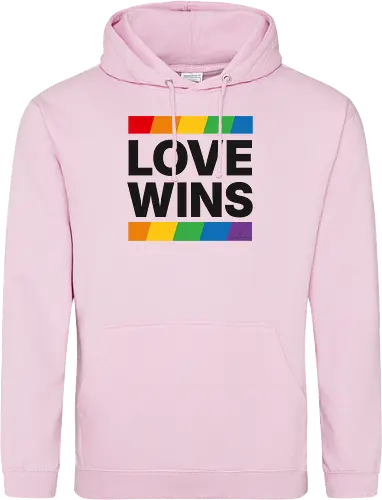LOVE WINS - schwarz - Standard Hoodie