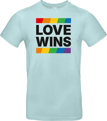 LOVE WINS - schwarz - Standard T-Shirt