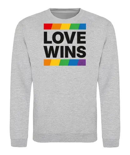 LOVE WINS - schwarz - Sweatshirt