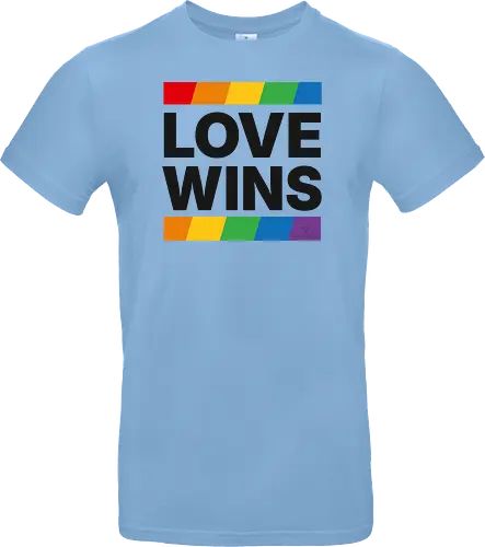 LOVE WINS - schwarz - Standard T-Shirt
