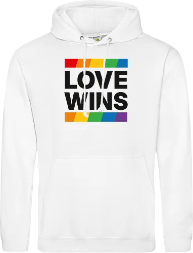 LOVE WINS - schwarz - Standard Hoodie