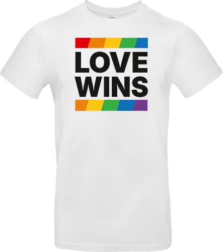 LOVE WINS - schwarz - Standard T-Shirt