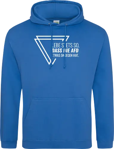 Lebe stets so... - weiß - Standard Hoodie