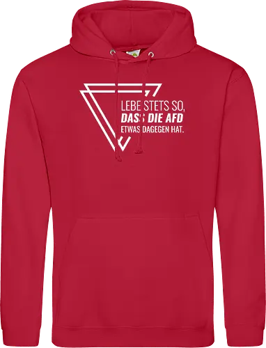 Lebe stets so... - weiß - Standard Hoodie