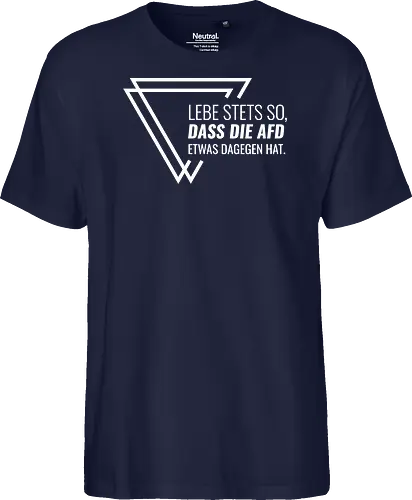 Lebe stets so... - weiß - Fairtrade T-Shirt