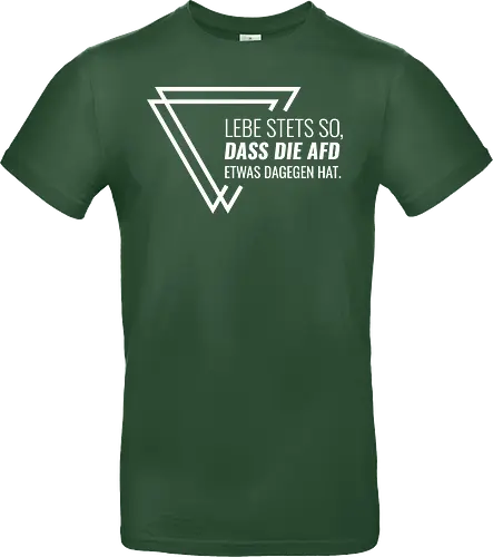 Lebe stets so... - weiß - Standard T-Shirt