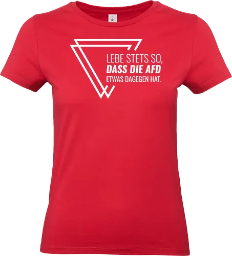 Lebe stets so... - weiß