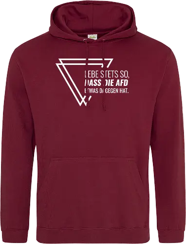 Lebe stets so... - weiß - Standard Hoodie