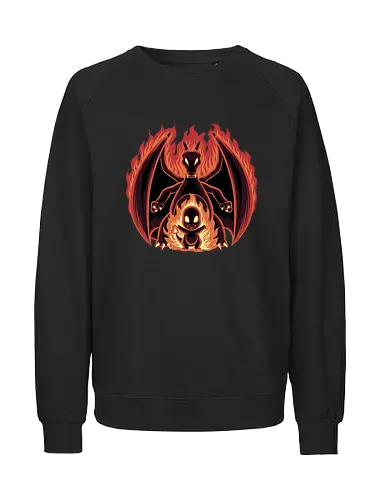 Fire Type Shadow - Starter, Pocket, Shadow - Fairtrade Sweatshirt