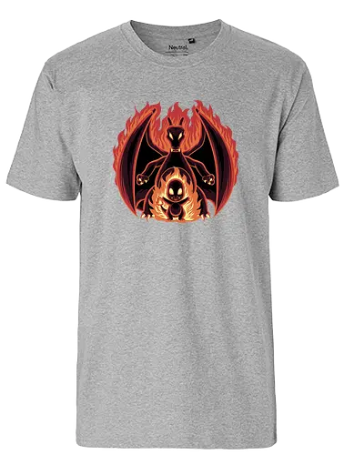 Fire Type Shadow - Starter, Pocket, Shadow - Fairtrade T-Shirt
