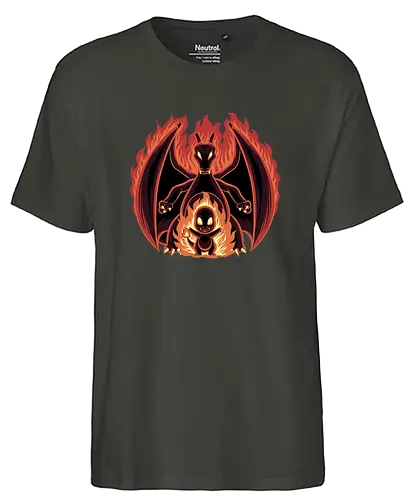 Fire Type Shadow - Starter, Pocket, Shadow - Fairtrade T-Shirt