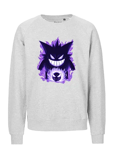 Ghost Type Shadow - Ghost Type, Pocket, Shadow - Fairtrade Sweatshirt