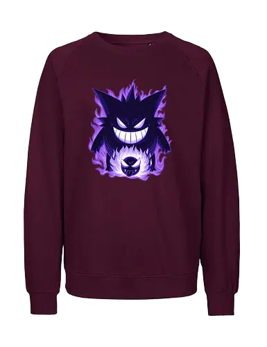 Ghost Type Shadow - Ghost Type, Pocket, Shadow - Fairtrade Sweatshirt