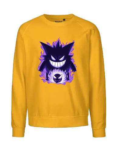 Ghost Type Shadow - Ghost Type, Pocket, Shadow - Fairtrade Sweatshirt