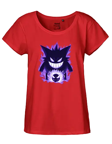 Ghost Type Shadow - Ghost Type, Pocket, Shadow - Fairtrade Girl Shirt