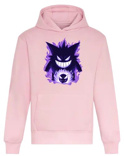 Ghost Type Shadow - Ghost Type, Pocket, Shadow - Heavyweight Hoodie