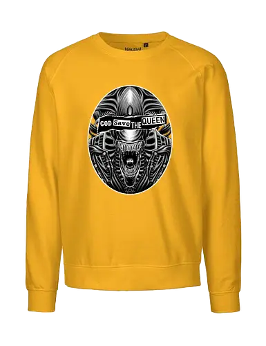 God Save the Queen - Sexpistol, Xenomorph, Alien, Queen - Fairtrade Sweatshirt