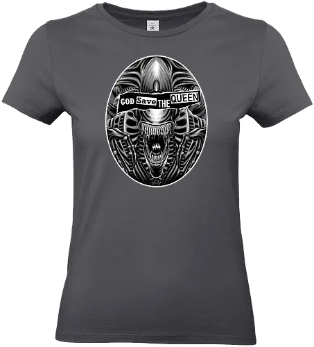 God Save the Queen - Sexpistol, Xenomorph, Alien, Queen - Standard T-Shirt (Frauen)