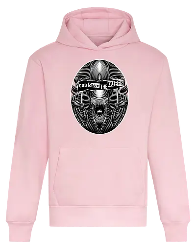 God Save the Queen - Sexpistol, Xenomorph, Alien, Queen - Heavyweight Hoodie