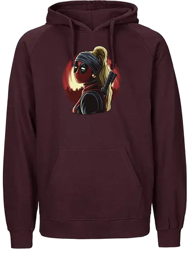 Lady with Pearl Earring - Ladypool, Antihero, Vermeergirl - Fairtrade Hoodie