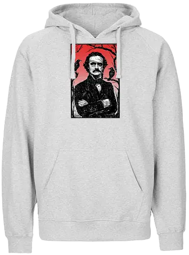 The Poet - Edgar Allan Poe, Poe, ravens, nevermore, litterature, romantism, halloween, spooky - Fairtrade Hoodie