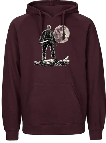 Moon slasher - Friday the 13th, jason vorhees, camp lake, horror, halloween, movie, pop culture, slayer - Fairtrade Hoodie