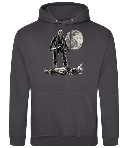 Moon slasher - Friday the 13th, jason vorhees, camp lake, horror, halloween, movie, pop culture, slayer - Standard Hoodie
