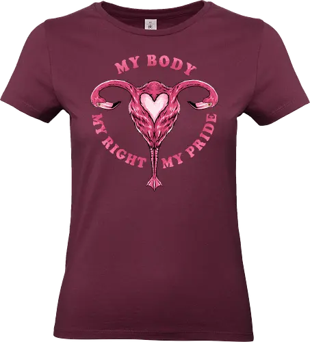flamingo pride  - womanpower, rights, flamingo, bird, pink, beautiful, love - Standard T-Shirt (Frauen)