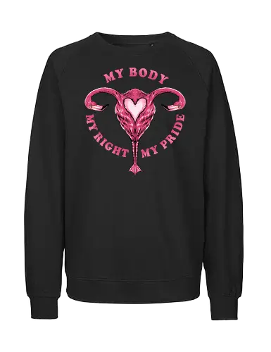 flamingo pride  - womanpower, rights, flamingo, bird, pink, beautiful, love - Fairtrade Sweatshirt