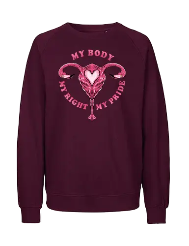 flamingo pride  - womanpower, rights, flamingo, bird, pink, beautiful, love - Fairtrade Sweatshirt