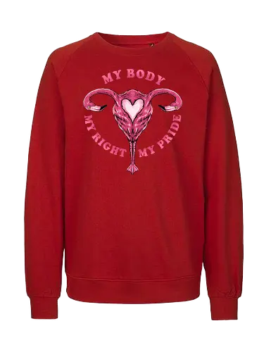 flamingo pride  - womanpower, rights, flamingo, bird, pink, beautiful, love - Fairtrade Sweatshirt