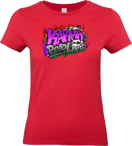 karma  - karma, graffiti, cool, streetart, bangksy, font, colorful - Standard T-Shirt (Frauen)