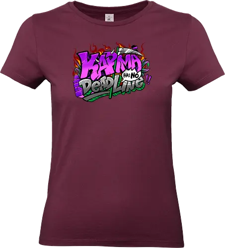 karma  - karma, graffiti, cool, streetart, bangksy, font, colorful - Standard T-Shirt (Frauen)