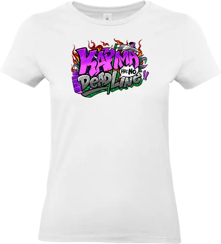 karma  - karma, graffiti, cool, streetart, bangksy, font, colorful - Standard T-Shirt (Frauen)