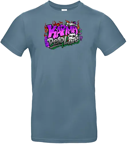 karma  - karma, graffiti, cool, streetart, bangksy, font, colorful - Standard T-Shirt
