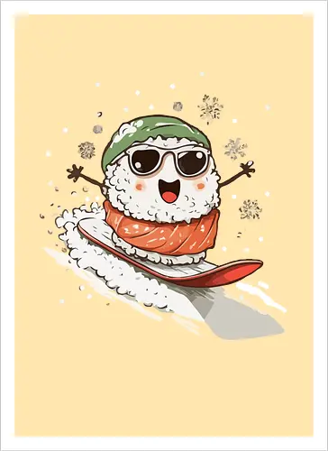 sushi snowboard