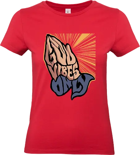 god vibes only - god, religion, trust, cool, typography, lettering, hand, tattoo - Standard T-Shirt (Frauen)
