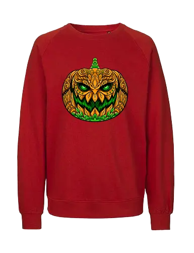 wild orange - halloween, pumpkin, scary, creepy, fruit, horror - Fairtrade Sweatshirt